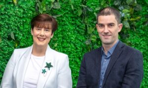 Minister for Education Norma Foley TD and Donal O'Cearbhaill HEAnet Schools Manager